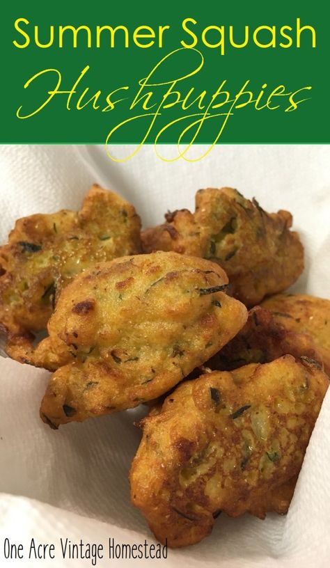 Squash Patties, Cornmeal Recipes, Barbecue Recipes Grill, Hush Puppies Recipe, Squash Fritters, Dairy Free Cooking, Vegetarian Grilling, Summer Squash Recipes, Yellow Squash Recipes