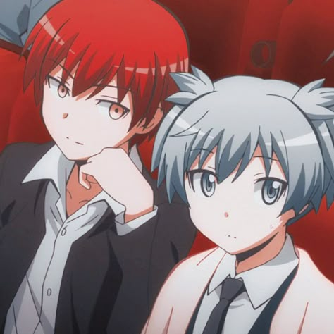 Karma And Nagisa, Nagisa X Karma, Koro Sensei Face, Itona Horibe, Anime Korea, Nagisa And Karma, Nagisa Shiota, Anime Classroom, Karma Akabane