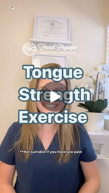 TAMARA THOMAS, CSOM | Myofunctional Therapy on Instagram: "👅Tongue Strength is very complex, but here is one thing you can try!   ➡️Tongue in cheek: open comfortably wide, place your tongue in your cheek hold for five seconds, bring tongue into the center of the mouth, then to the other cheek hold for 5 sec .  * if you suffer from any oral facial pain, this exercise is not suitable for you.  *It is recommended to use this exercise under the care of an orofacial myofunctional therapist to help eliminate compensations and make sure your form is correct.   🚩Does your jaw move?" Oral Motor Exercises Speech Therapy, Myofunctional Therapy Exercises, Orofacial Myofunctional Therapy, Myofunctional Therapy, Jaw Pain, Oral Motor, Lower Back Pain Exercises, Speech Pathology, Back Pain Exercises