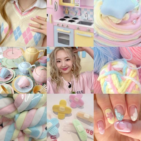 #lia #itzy #moodboard #pink #blue #yellow Pink Yellow Blue Aesthetic, Pink Blue Yellow White Aesthetic, Blue And Pink Instagram Feed, Pink Kpop Moodboard, Itzy Pink Aesthetic, Itzy Moodboard, Pastel Pink Yellow Blue Aesthetic, Moodboard Pink, Pastel Kidcore