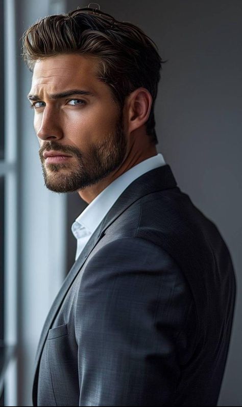 Male Character Aesthetic, Tall Dark And Handsome Men, Billionaire Men, Hairstyles For Interview, Male Character Inspiration, Terno Slim, Handsome Male Models, Billionaire Romance, The Perfect Guy