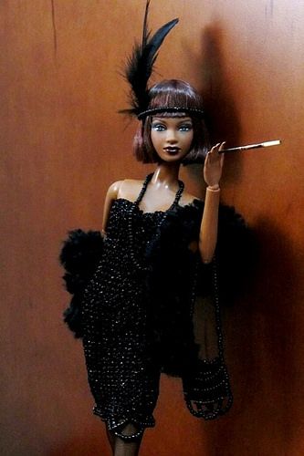 Barbie Jazz Diva Michelle | Retro style | Maria Arcticfox | Flickr Rocker Barbie, Vintage Black Barbie Art, Black Barbie Doll Dress, Harlem Nights, Barbie Doll Black Dress, 1960 Barbie Doll Cabaret Singer, Vintage Black Glamour, Film Strip, Unique Dolls