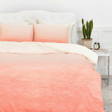 Peach Room, Bohemian Duvet Covers, Peach Bedroom, Peach Bedding, Orange Duvet Covers, Colorful Duvet Covers, Contemporary Duvet Covers, Mens Ties, Bedroom Redo