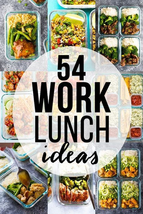 54 healthy lunch ideas for work- save yourself money and eat healthier by making your own lunch. Get a ton of lunch ideas including cold salads, hot lunches, granola bars, snacks and soups! Simple, delicious and healthy lunch recipes. Hot Lunches, Work Lunch Ideas, Healthy Lunches For Work, Lunches For Work, Cold Salads, Lunch Ideas For Work, Lunch Prep, Easy Healthy Lunches, Work Lunches