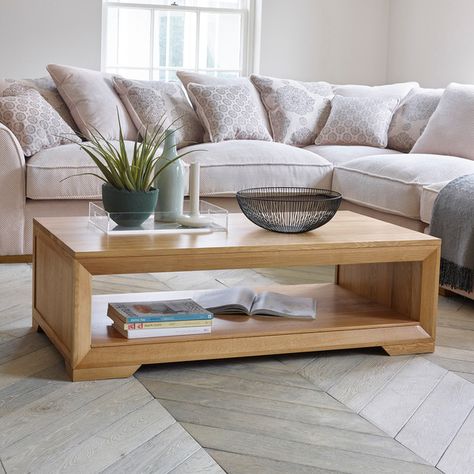 Interesting Living Room, Oak Furniture Living Room, Solid Oak Coffee Table, Oak Furniture Land, Center Table Living Room, Coffee Table Design Modern, Wood Furniture Living Room, Round Coffee Table Modern, Living Room Table Sets