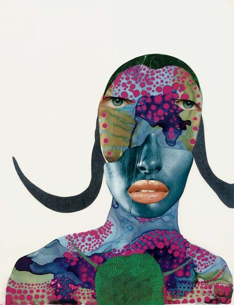 Wangechi Mutu (b. 1972) | Untitled | 21st Century, Paintings | Christie's Wangechi Mutu, Contemporary African Art, African Artists, Collage Artists, African American Art, Black Artists, African Art, American Artists, Art Classes