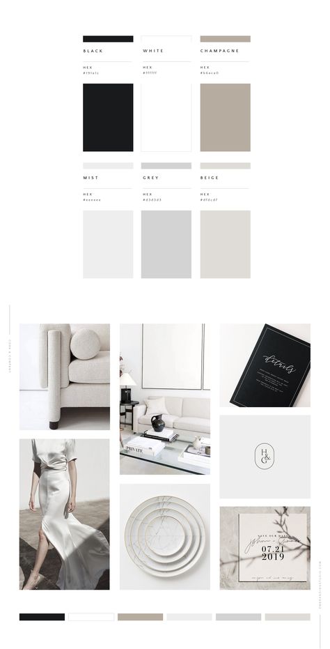 Dark Elegant Color Palette, Interior Design Brand Color Palette, Pantone Mood Board, Interior Design Website Color Palette, Luxury Website Color Palette, Luxury Brand Colour Palette, Luxury Brand Colors, Modern Luxury Color Palette Branding, Monochromatic Branding