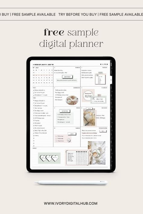 Free Digital Planner Templates Digital Planner Ideas Free, Digital Goal Planner, Digital Planner Inspiration Layout, Digital Planning Inspiration, Ipad Goals Template, Digital Planner Layouts, Digital Content Planner, Digital Planning Ideas, 2023 Digital Planner Free Download