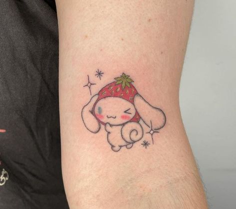 Pixie Tattoo, Strawberry Tattoo, Hello Kitty Tattoos, Quality Quotes, Kawaii Tattoo, Cute Little Tattoos, Cute Tiny Tattoos, Small Hand Tattoos, Dream Tattoos