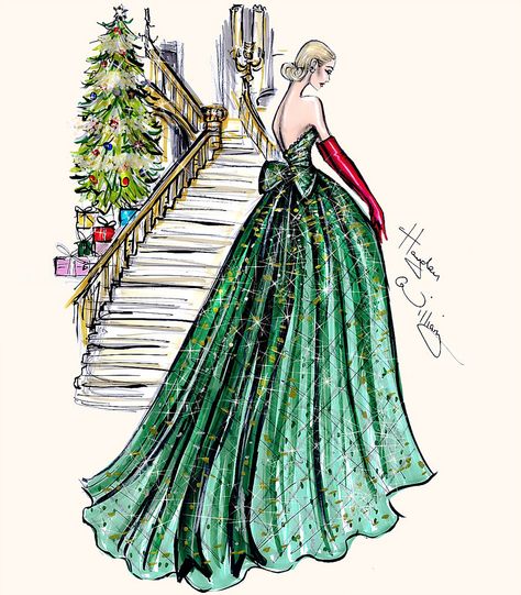 https://flic.kr/p/pAdrAk | Festive Couture 2014 by Hayden Williams | Merry Christmas Flickr buds!! Couture 2014, Beauty Drawings, Hayden Williams, Winter Typ, Paper Fashion, Design Moda, Fashion Art Illustration, Fashion Illustrator, Moda Vintage