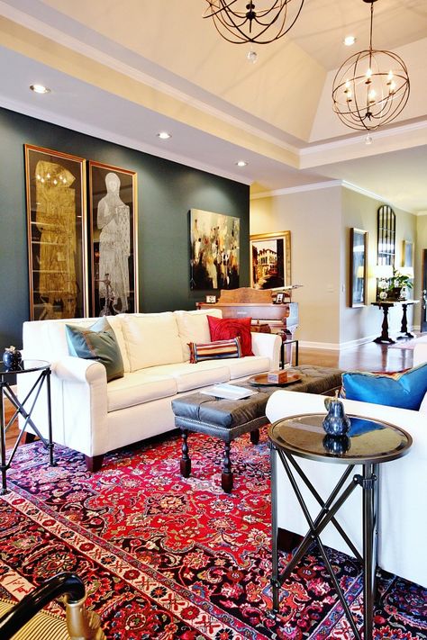 Living Room View to the Front                                                                                                                                                                                 More Persian Rug Living Room, Furnitur Ruang Keluarga, Room View, Glam Living Room, Design Salon, Decoration Inspiration, A Living Room, Johannesburg, Living Room Carpet