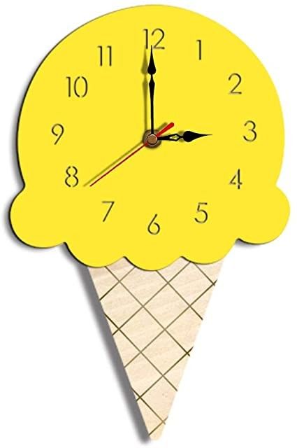 Clock Drawing For Kids, Wall Clock Drawing, Clocks For Kids, Birthday Chart Classroom, Clock Project, Bedroom Clock, Yellow Clocks, Clock Drawings, Birthday Chart