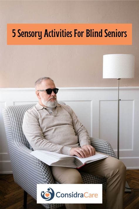 Sensory activities can be a great way for blind seniors to stay engaged and stimulated. We have listed some interesting activities that can help improve the seniors' mood, increase their mobility, and help them to remain socially active. #seniorcare #senioractivities #sensorygames Read More: https://www.considracare.com/five-sensory-activities-for-blind-seniors/