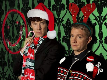 Christmas says Benedict Cumberbatch<<<<< I love how john is already wearing sweaters all the time Watson And Sherlock, Sherlock Christmas, Christmas Animated Gif, Christmas Animated, Christmas Animation, Sherlock Holmes 3, Sherlock Series, Benedict And Martin, Dr Watson