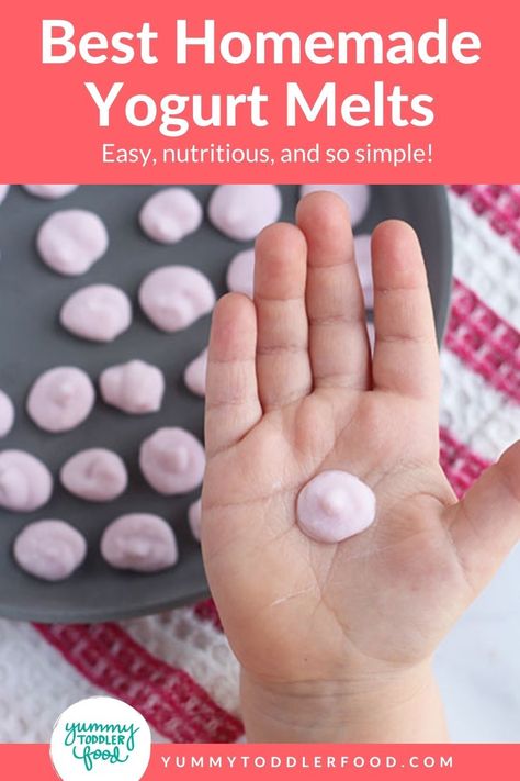 Yogurt Bites Recipe, Healthy Baby Snacks, Yogurt Drops, Kids Yogurt, Diy Yogurt, Frozen Yogurt Bites, Yogurt Melts, Yogurt Snacks, Melt Recipe