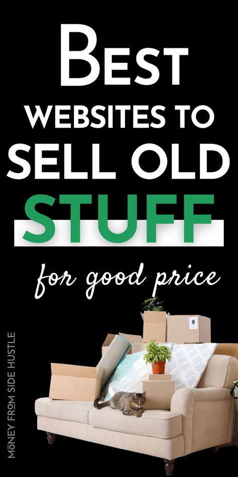 where to sell old stuff Make Side Money, Clear The Clutter, Direct Selling Companies, Reselling Business, Best Websites, Declutter Your Life, Paypal Cash, Old Stuff, Sell Your Stuff