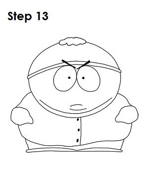 Draw Eric Cartman Cartman Drawing, Cartman Painting, Southpark Drawing Easy, Southpark Drawings, Eric Cartman Tattoo, Eric Cartman Drawing, South Park Simple Drawing, Southpark Tattoo, South Park Coloring Pages