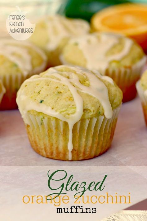 Glazed Orange Zucchini Muffins #zucchini #muffins Lemon Zucchini Loaf, Lemon Zucchini Muffins, Bites Ideas, Muffins Zucchini, Orange Zucchini, Recipe Bread, Lemon Zucchini, Muffins Recipes, Recipes Bread