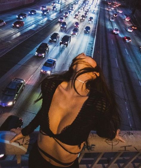 A Woman, Road, Cars, Instagram