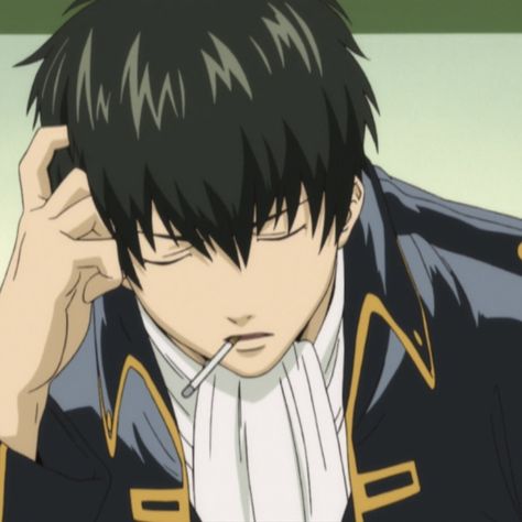 Gintama Hijikata Icon, Hijikata Toshiro Icon, Toshiro Hijikata, Hijikata Toshiro, Tokyo Ghoul Manga, Anime Black Hair, Gin Tama, Manga Anime One Piece, Anime Sketch