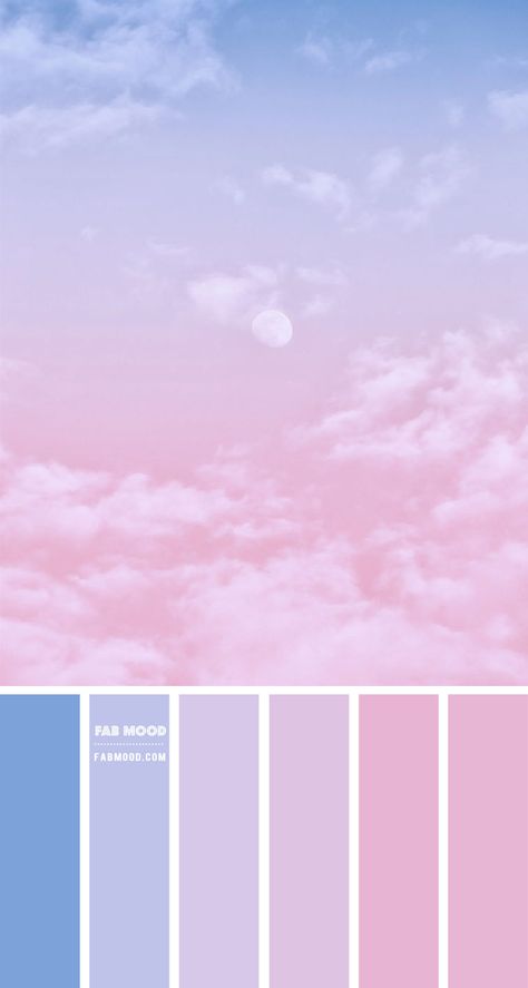 pastel sky, blue and pink color scheme, pastel blue and pink color palette, blue and pink color combination Fab Mood Color Palettes, Wedding Colour Palettes, Sage Color Palette, Fab Mood, Mood Wedding, Pink Color Combination, Themes Wedding, Purple Color Schemes, Orange Color Palettes