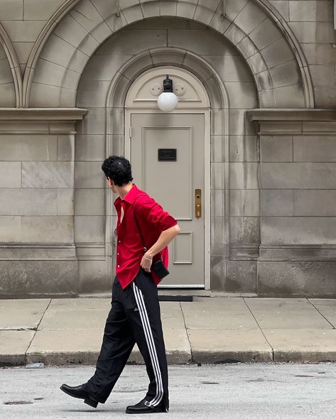 shirt + track pants combo #ootd #ootdfashion #summeroutfitideas Track Pants Outfit Mens, Men Track Pants, Track Pants Outfit, Ootd Fashion, Pants Outfit, Track Pants, Track, Ootd, Mens Outfits