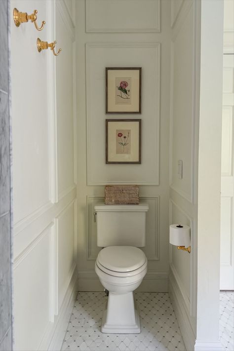 Elaina Oriental Rug curated on LTK Cream Downstairs Toilet, Colonial Powder Room, Powder Room Styling, Powder Room Ideas Wallpaper, Small Powder Bath, Traditional Powder Room Ideas, Ivory Bathroom, Pink Powder Room, Colonial House Interior