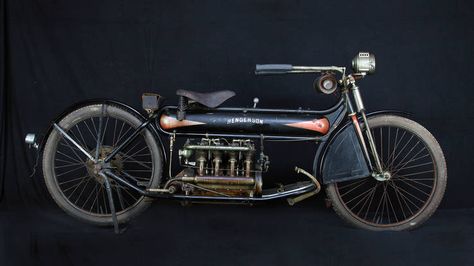 1912 Henderson Four Henderson Motorcycle, Ducati 750ss, Cb 650f, Vincent Black Shadow, Steampunk Vehicle, Dyna Super Glide, Motorcycle Museum, Dyna Low Rider, Triumph Bobber