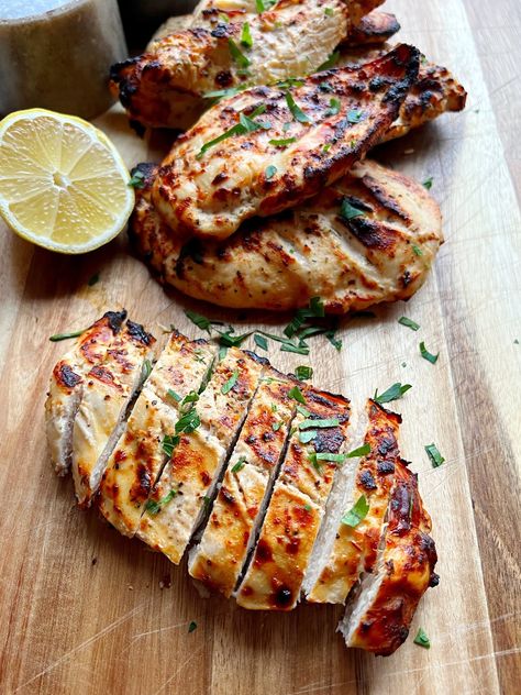 Savory Yogurt Marinated Chicken — The Salt And Stone Marinated Chicken Breast Recipes, Savory Yogurt, Chicken Yogurt, Salt And Stone, Yogurt Marinated Chicken, Chicken Receipes, Marinating Chicken Breast, Best Of Friends, Mediterranean Diet Recipes