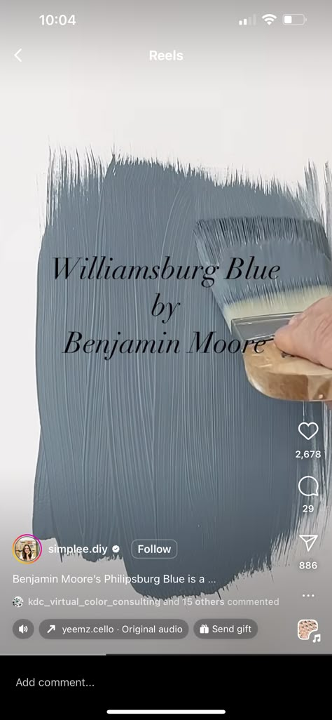 Wedge Wood Grey Benjamin Moore, Blue Grey Powder Room, Blue Painted Paneling, Dusty Blue Wall Paint, Pretty Blue Paint Colors, Cozy Blue Paint Colors, Best Blues For Nursery, Bm Phillipsburg Blue, Blue Gray Wainscoting