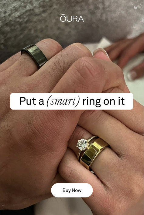 Did you know? Many of our members choose Oura Ring as their wedding or engagement ring. Say “I do” to personalized health insights. Oura Ring Men, Oura Ring Stack, Oura Ring Styling, Dream Elopement, Oura Ring, Smart Ring, Wedding Themes Fall, Wedding Marketing, Sleep Health