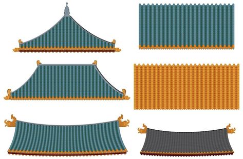 Chinese traditional architectures on whi... | Free Vector #Freepik #freevector #chinese-roof #chinese-building #chinese-architecture #chinese-temple Japanese Roof, China Temple, Chinese Roof, Chinese Door, Chinese Temple, Chinese Paper, Chinese Lanterns, Chinese Architecture, Heart Tree