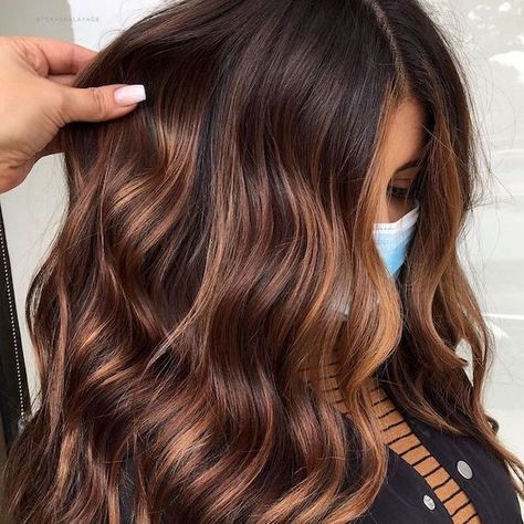 Golden Caramel Hair Color, Bayalage Dark Hair, Bronze Hair Color, Balayage Caramel, Balayage Hair Caramel, Balayage Ideas, Bronze Hair, Color Balayage, Hair Color Formulas