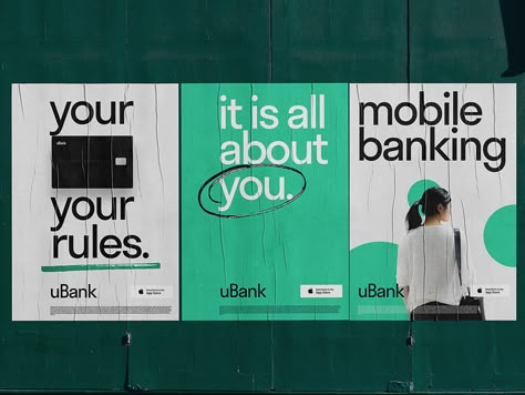 Mobile Banking Service Posters by tubik on Dribbble Banks Advertising, Banks Ads, Graphic Design Careers, Bank Branding, Ui Design Trends, Bank Design, Graphisches Design, Billboard Design, Employer Branding