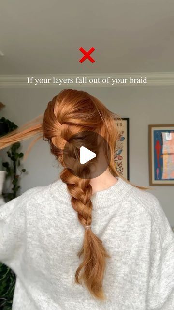 Kirsty 🤍 on Instagram: "Sharing this hack again for anyone that missed it last time! 
I love braids for Autumn but layers can be such a pain! If you have a tiny hairtie rather than an elastic, even better 👌🏻

#hairhack #hairstyle #hairbraid #hairideas" Happy Hair, Winter Beauty, Layered Hair, Hair Hacks, Parenting Hacks, Cute Hairstyles, Hair Ties, Easy Hairstyles, Makeup Tips