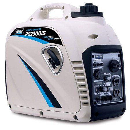 Pulsar PG2300iS 2,300 Watt Portable Small Gas Powered Inverter Power Generator - Walmart.com Gas Powered Generator, Portable Inverter Generator, Inverter Generator, Portable Generator, Usb Outlet, Gas Generator, Power Inverter, Power Unit, Power Generator