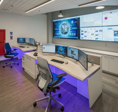 Company Office Design, Control Room, Security Room, Best Ergonomic Office Chair, Business Office Design, Home Office Layouts, Command Center, Luxury Office, Small Home Offices