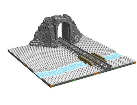 Lego Train Tunnel Instructions, Lego Train Tunnel, Lego Bridges, Lego Bridge, Brick Inspiration, Lego Track, Lego Train Tracks, Lego Christmas Village, Lego Tutorials