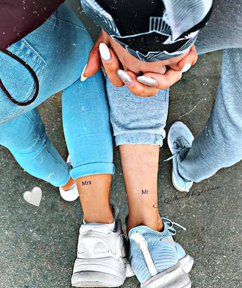 Mrs Tattoo, Cute Couple Tattoos, Keep Safe, Iphone Wallpaper Girly, Cute Couple Selfies, Cute Love Pictures, Couple Tattoos, Girls Dp, Mr And Mrs