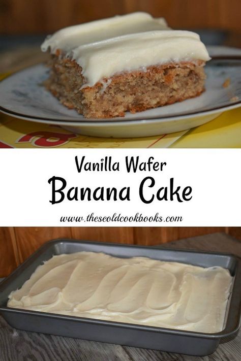 4-H Champion Vanilla Wafer Banana Cake Vanilla Wafer Recipe Desserts, Wafer Cake Recipe, Vanilla Wafer Dessert, Vanilla Wafer Banana Pudding, Vanilla Wafer Recipe, Vanilla Wafer Cake, Banana Nut Cake, Moist Banana Cake, Banana Desserts