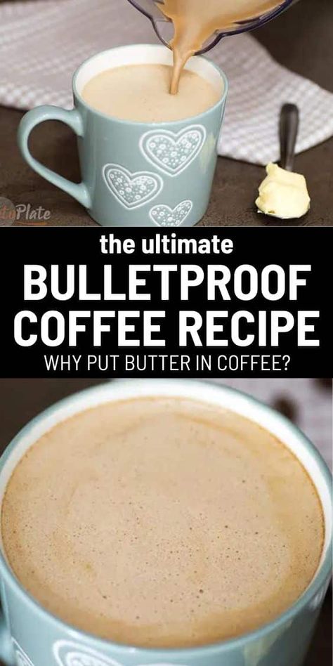 Vegan Bulletproof Coffee, Bulletproof Coffee Benefits, Bullet Proof Coffee, Bulletproof Coffee Recipe, Keto Coffee Recipe, Butter Coffee, Keto Drink, Bulletproof Coffee, Bullet Proof