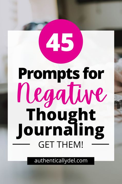 negative thought journal prompts Journaling Negative Thoughts, Journal Prompts For Negative Self Talk, Journal Prompts For Negative Thoughts, Journal Prompts For Positive Thinking, Cognitive Behavior Therapy Journal Prompts, Journaling Feelings, Thought Diary, Good Notes Daily Planner, Overcoming Negative Thoughts