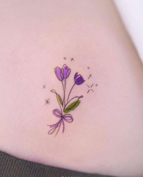 Tattoo Star, Purple Tattoos, Tattoo Tiny, Tattoo Mini, Tattoo Fashion, Fashion Tattoo, Mom Tattoo Designs, Tattoo Color, Small Pretty Tattoos