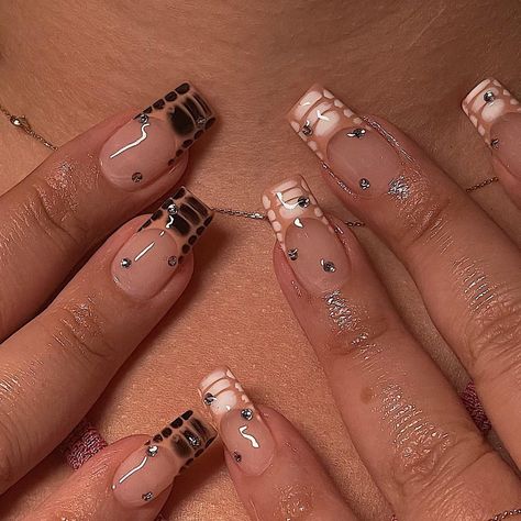 Croc Nails, Nails For Summer, 2022 Nails, Claw Nails, Nail Art Designs Summer, French Nail Designs, Nail Tattoo, Gem Nails, Star Nails