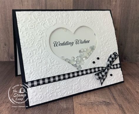 Stampin Up Wedding Cards, Handmade Invitations, Bridal Shower Cards, Love And Happiness, Love Stamps, Creative Corner, Wedding Anniversary Cards, Engagement Cards, Shaker Cards