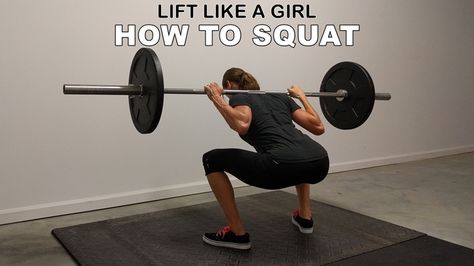 How to squat. This article includes video demonstrations for goblet, landmine, and barbell squats. Also: common squat mistakes and how to correct them. Barbell Squat Form, Squat For Beginners, Barbell Lifts, Squat Form, Strength Training Guide, Strength Training Women, Strength Training For Beginners, Leg Press Machine, Barbell Row