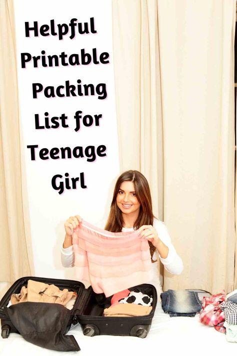 29 Helpful Printable Packing Lists for Teenage Girl - momma teen Beach Packing List For Teenage Girl, Packing List For Teenage Girl, Summer Camp Packing List For Teens, Sleepaway Camp Packing, Summer Camp Packing List, Sleepover Packing List, Summer Travel Packing, Summer Vacation Packing List, Spring Break Packing List