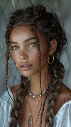 Pisces Hairstyle, Beautiful Art Female, Haircut Memes, Hair Pins Diy, Style Names, Hairstyle Braids, Cute Summer Hairstyles, Woman Hairstyles, Haute Hair