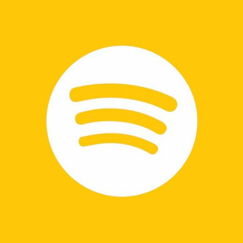 Gold Spotify Icon, Yellow Spotify, App Logo Aesthetic, Spotify Logo, Spotify Icon, Logo Aesthetic, Widget Icon, App Logo, Yellow Aesthetic