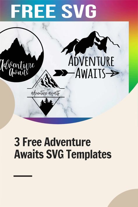 Outdoor Svg Free, Adventure Svg Free, Free Mountain Svg Files For Cricut, Mountain Svg Free Cricut, Camping Svg Files Free, Mountain Svg Free, Cricut Mountain, Free Svg Images, Outdoor Svg